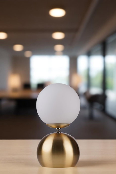 Opviq Lámpara de Mesa de Madera y Vidrio Blanco y Dorado Opviq Lámpara de Mesa de Madera y Vidrio Blanco y Dorado
